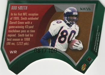 1999 Playoff Absolute SSD - Honors Silver #AH30 Rod Smith Back