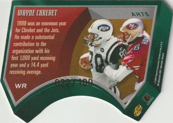 1999 Playoff Absolute SSD - Honors Silver #AH75 Wayne Chrebet Back