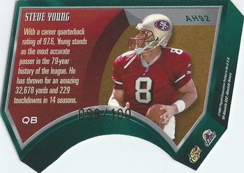 1999 Playoff Absolute SSD - Honors Silver #AH92 Steve Young Back