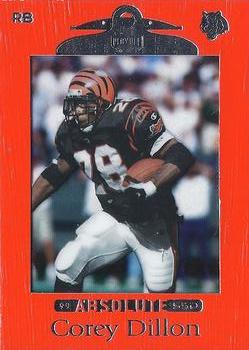 1999 Playoff Absolute SSD - Red #19 Corey Dillon Front