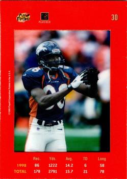 1999 Playoff Absolute SSD - Red #30 Rod Smith WR Back