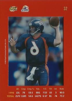 1999 Playoff Absolute SSD - Red #32 Bubby Brister Back