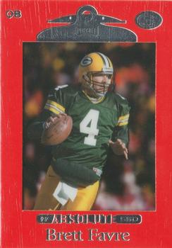 1999 Playoff Absolute SSD - Red #42 Brett Favre Front