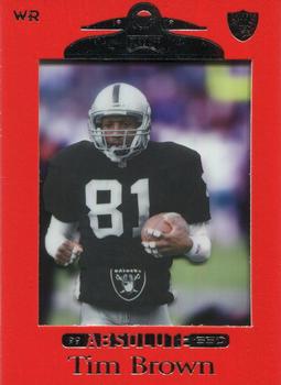 1999 Playoff Absolute SSD - Red #76 Tim Brown Front