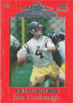 1999 Playoff Absolute SSD - Red #84 Jim Harbaugh Front