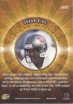 1999 Playoff Absolute SSD - Rookie Roundup #RR05 Shaun King Back