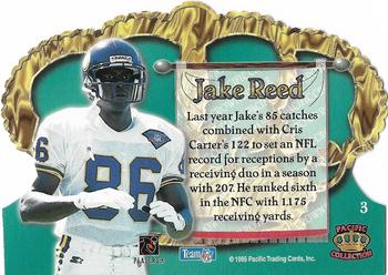 1995 Pacific Crown Royale #3 Jake Reed Back