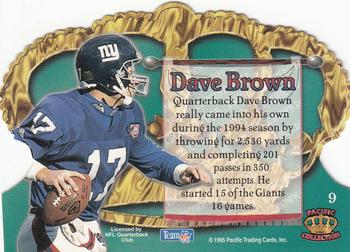1995 Pacific Crown Royale #9 Dave Brown Back