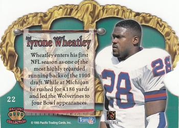 1995 Pacific Crown Royale #22 Tyrone Wheatley Back