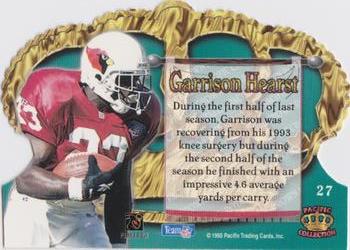 1995 Pacific Crown Royale #27 Garrison Hearst Back