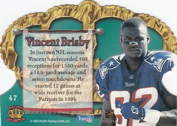 1995 Pacific Crown Royale #47 Vincent Brisby Back