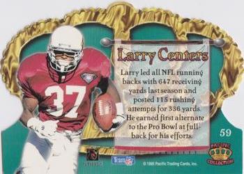 1995 Pacific Crown Royale #59 Larry Centers Back