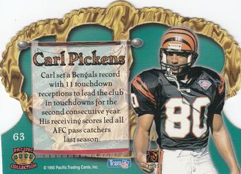 1995 Pacific Crown Royale #63 Carl Pickens Back