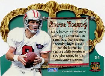 1995 Pacific Crown Royale #64 Steve Young Back