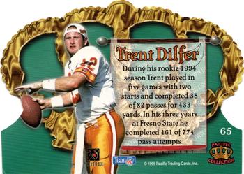 1995 Pacific Crown Royale #65 Trent Dilfer Back