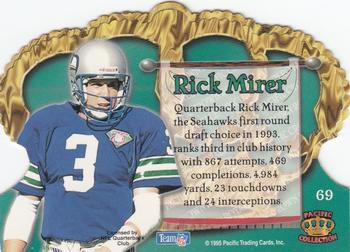 1995 Pacific Crown Royale #69 Rick Mirer Back