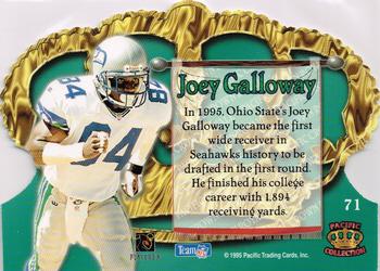 1995 Pacific Crown Royale #71 Joey Galloway Back