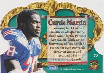 1995 Pacific Crown Royale #78 Curtis Martin Back