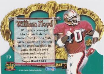 1995 Pacific Crown Royale #79 William Floyd Back