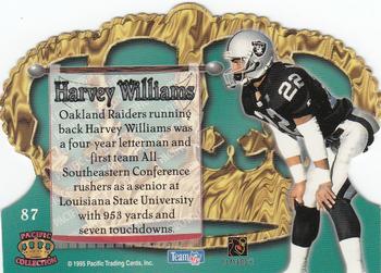 1995 Pacific Crown Royale #87 Harvey Williams Back