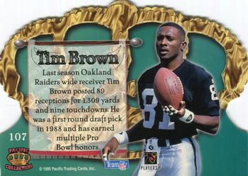 1995 Pacific Crown Royale #107 Tim Brown Back