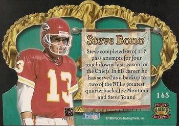 1995 Pacific Crown Royale #143 Steve Bono Back