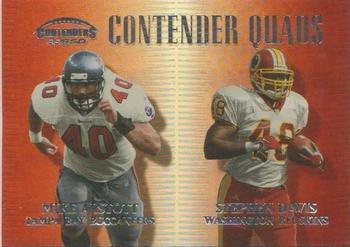 1999 Playoff Contenders SSD - Quads #CQ-4 Mike Alstott / Stephen Davis / Warrick Dunn / Brad Johnson Front