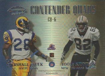 1999 Playoff Contenders SSD - Quads #CQ-6 Ricky Williams / Torry Holt / Marshall Faulk / Eddie Kennison Back