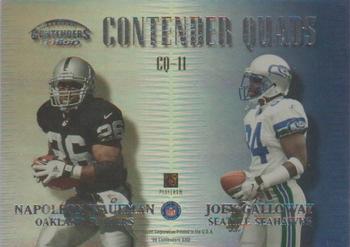 1999 Playoff Contenders SSD - Quads #CQ-11 Jon Kitna / Tim Brown / Napoleon Kaufman / Joey Galloway Back