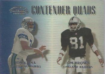 1999 Playoff Contenders SSD - Quads #CQ-11 Jon Kitna / Tim Brown / Napoleon Kaufman / Joey Galloway Front