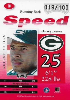 1999 Playoff Contenders SSD - Speed Red #10 Dorsey Levens Back