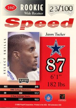 1999 Playoff Contenders SSD - Speed Red #160b Jason Tucker Back