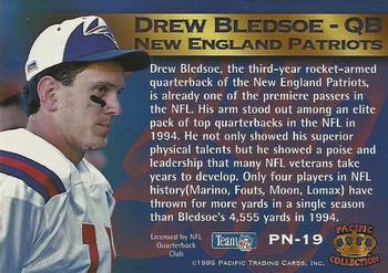 1995 Pacific Crown Royale - Pride of the NFL #PN-19 Drew Bledsoe Back