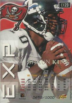 1999 Playoff Prestige EXP - Reflections Gold #EX23 Shaun King Back