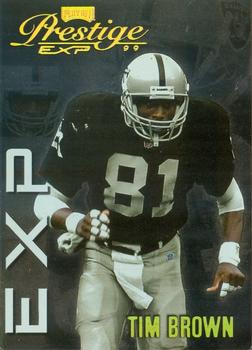 1999 Playoff Prestige EXP - Reflections Gold #EX106 Tim Brown Front