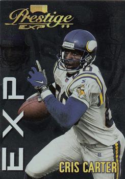 1999 Playoff Prestige EXP - Reflections Gold #EX128 Cris Carter Front