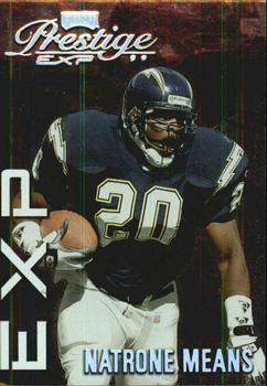 1999 Playoff Prestige EXP - Reflections Silver #EX94 Natrone Means Front