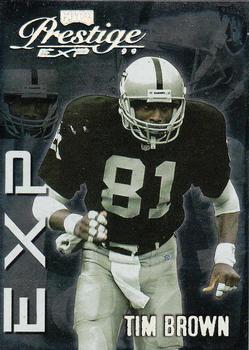 1999 Playoff Prestige EXP - Reflections Silver #EX106 Tim Brown Front