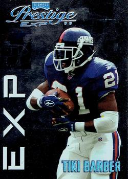1999 Playoff Prestige EXP - Reflections Silver #EX113 Tiki Barber Front