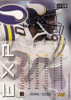 1999 Playoff Prestige EXP - Reflections Silver #EX128 Cris Carter Back