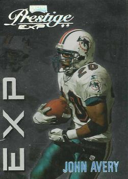 1999 Playoff Prestige EXP - Reflections Silver #EX132 John Avery Front