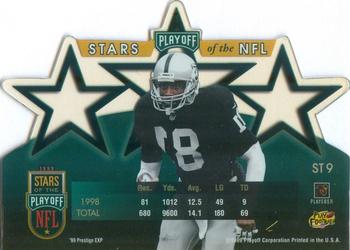 1999 Playoff Prestige EXP - Stars of the NFL #ST9 Tim Brown Back