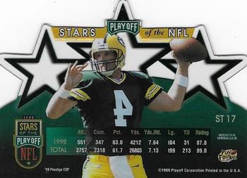 1999 Playoff Prestige EXP - Stars of the NFL #ST17 Brett Favre Back