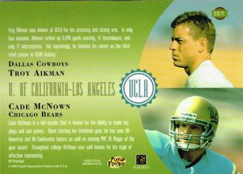 1999 Playoff Prestige SSD - Alma Maters #AM19 Troy Aikman / Cade McNown Back
