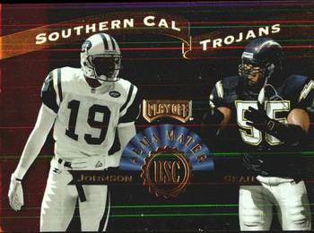 1999 Playoff Prestige SSD - Alma Maters #AM27 Keyshawn Johnson / Junior Seau Front
