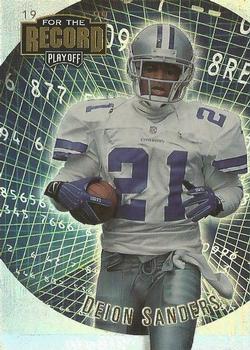 1999 Playoff Prestige SSD - For the Record #FR5 Deion Sanders Front