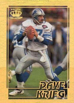 1995 Pacific - Gems of the Crown #GC-10 Dave Krieg Front