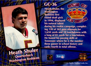 1995 Pacific - Gems of the Crown #GC-36 Heath Shuler Back