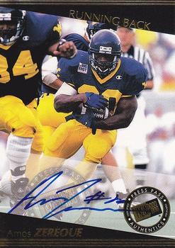 1999 Press Pass - Autographs #NNO Amos Zereoue Front