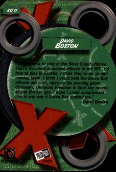 1999 Press Pass - X's and O's #XO11 David Boston Back